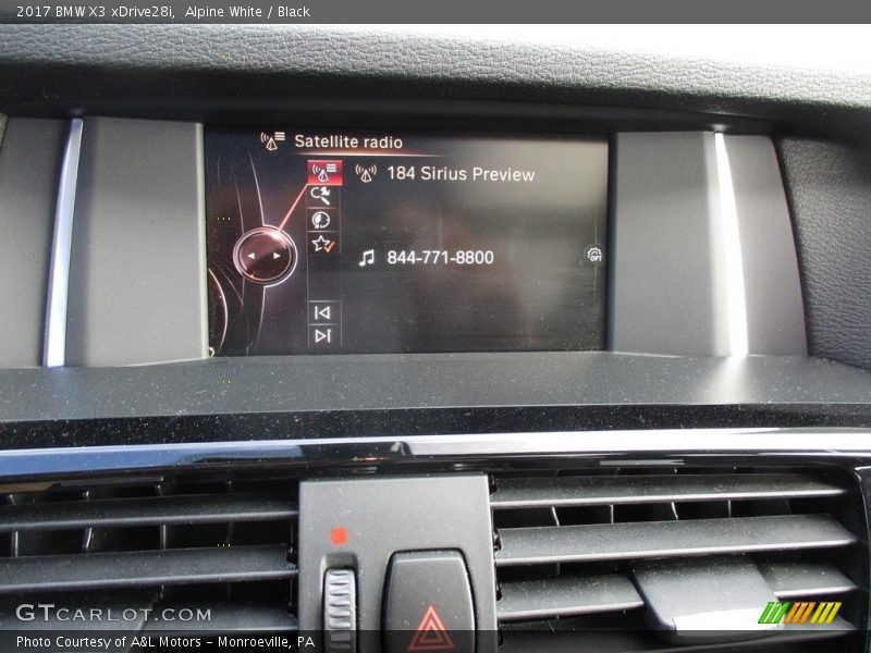 Alpine White / Black 2017 BMW X3 xDrive28i