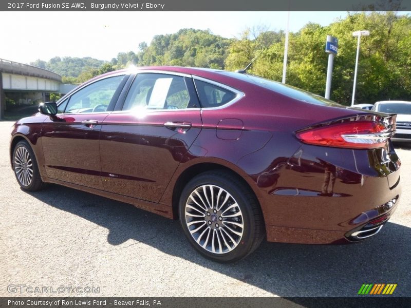 Burgundy Velvet / Ebony 2017 Ford Fusion SE AWD