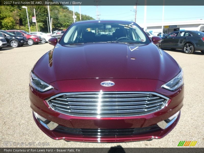 Burgundy Velvet / Ebony 2017 Ford Fusion SE AWD