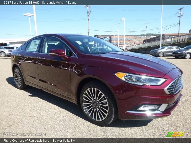 Burgundy Velvet / Ebony 2017 Ford Fusion SE AWD
