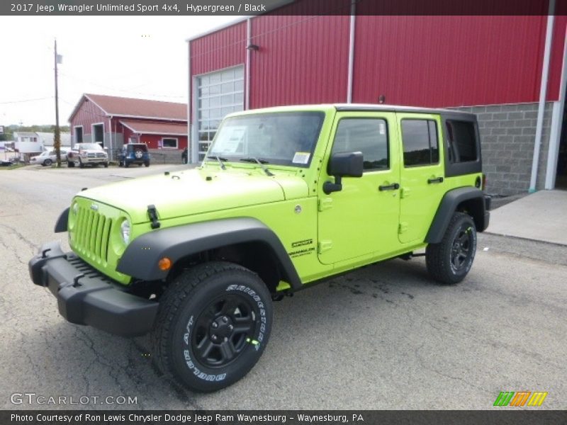 Front 3/4 View of 2017 Wrangler Unlimited Sport 4x4