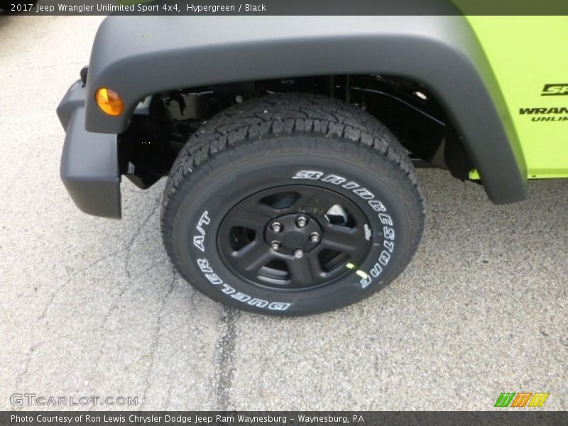 Hypergreen / Black 2017 Jeep Wrangler Unlimited Sport 4x4