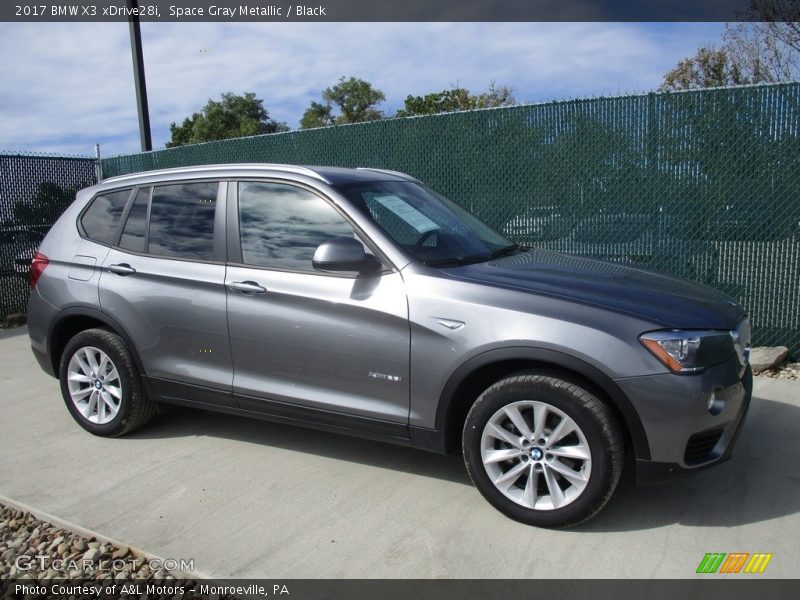 Space Gray Metallic / Black 2017 BMW X3 xDrive28i