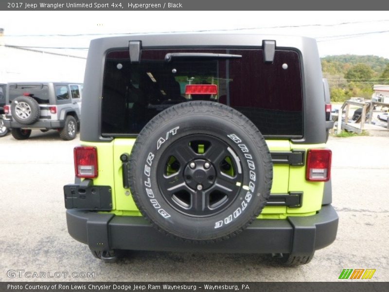 Hypergreen / Black 2017 Jeep Wrangler Unlimited Sport 4x4