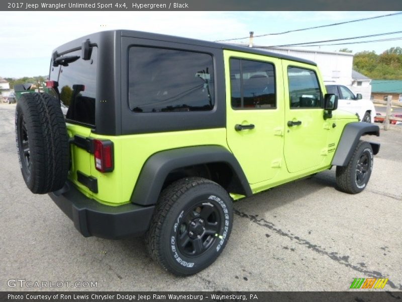 Hypergreen / Black 2017 Jeep Wrangler Unlimited Sport 4x4