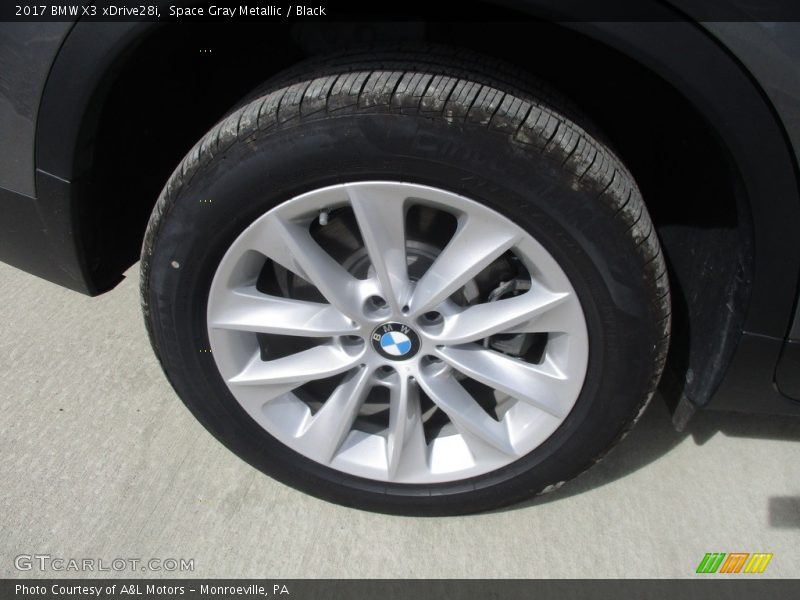 Space Gray Metallic / Black 2017 BMW X3 xDrive28i