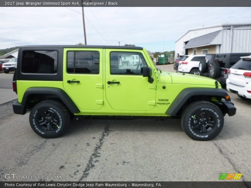 Hypergreen / Black 2017 Jeep Wrangler Unlimited Sport 4x4