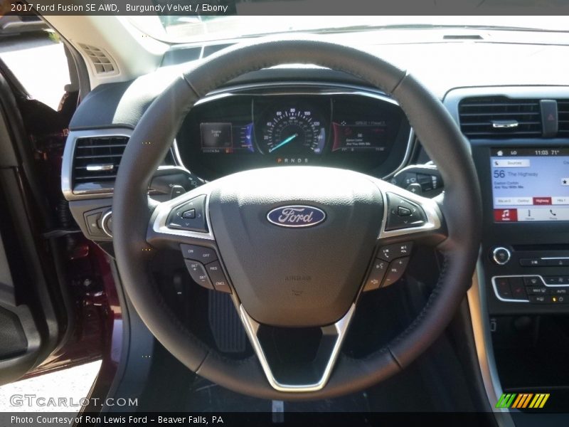Burgundy Velvet / Ebony 2017 Ford Fusion SE AWD