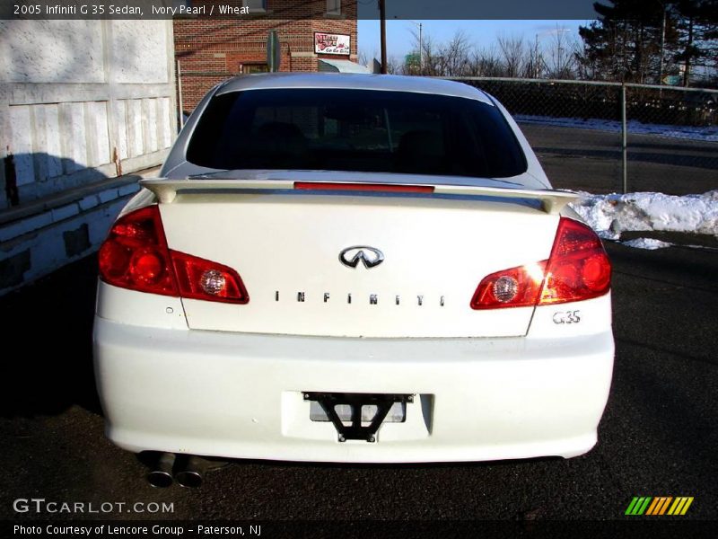 Ivory Pearl / Wheat 2005 Infiniti G 35 Sedan
