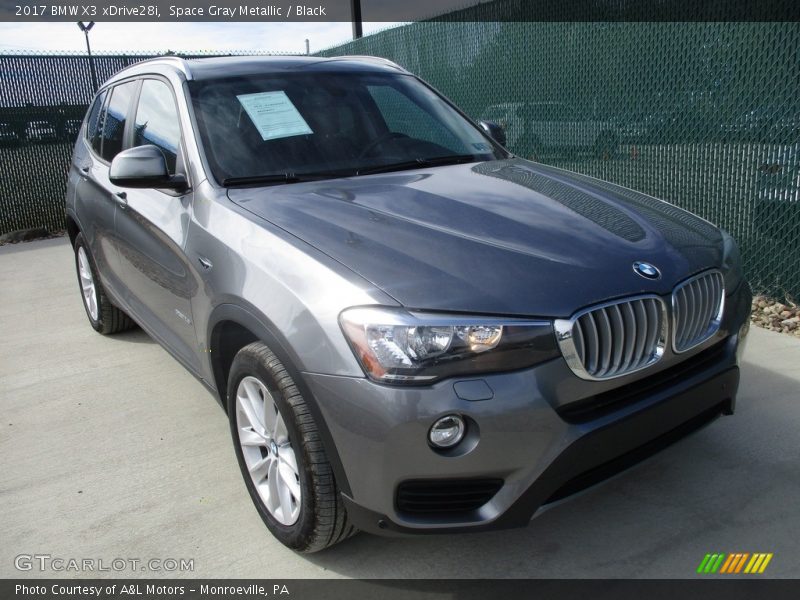 Space Gray Metallic / Black 2017 BMW X3 xDrive28i