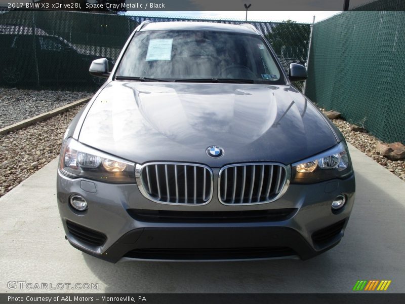 Space Gray Metallic / Black 2017 BMW X3 xDrive28i