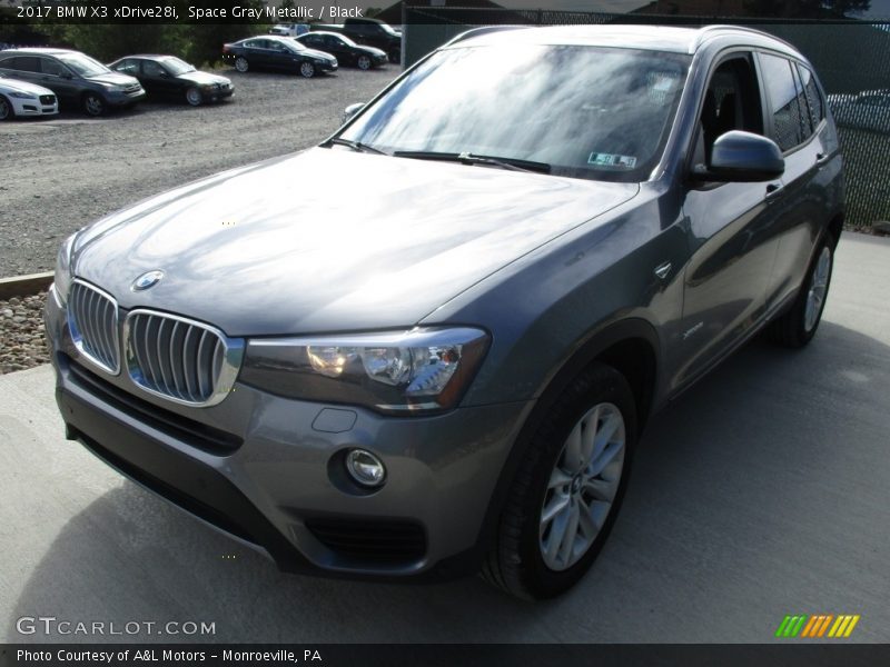 Space Gray Metallic / Black 2017 BMW X3 xDrive28i