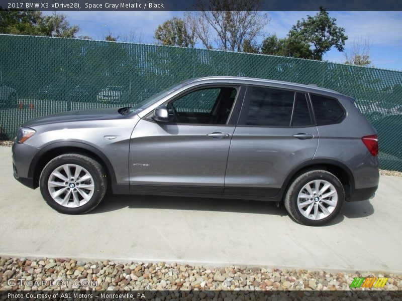 Space Gray Metallic / Black 2017 BMW X3 xDrive28i