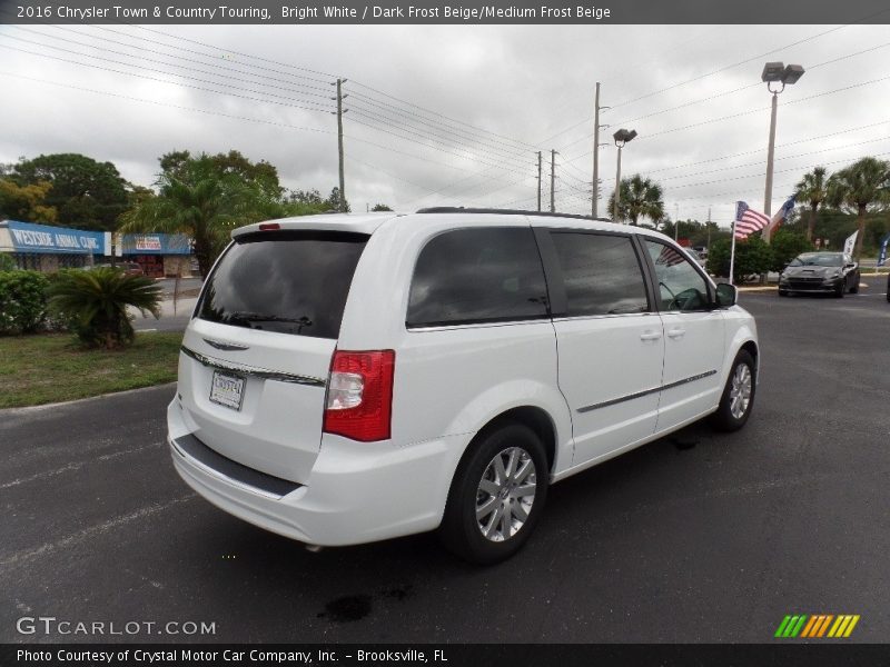 Bright White / Dark Frost Beige/Medium Frost Beige 2016 Chrysler Town & Country Touring