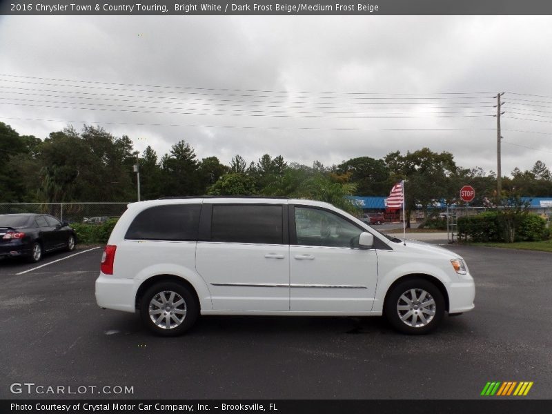 Bright White / Dark Frost Beige/Medium Frost Beige 2016 Chrysler Town & Country Touring