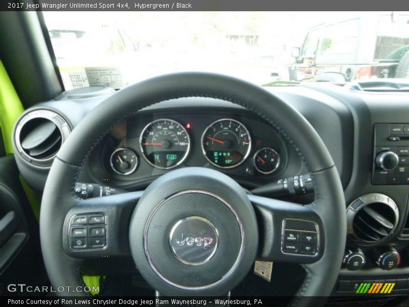 Hypergreen / Black 2017 Jeep Wrangler Unlimited Sport 4x4