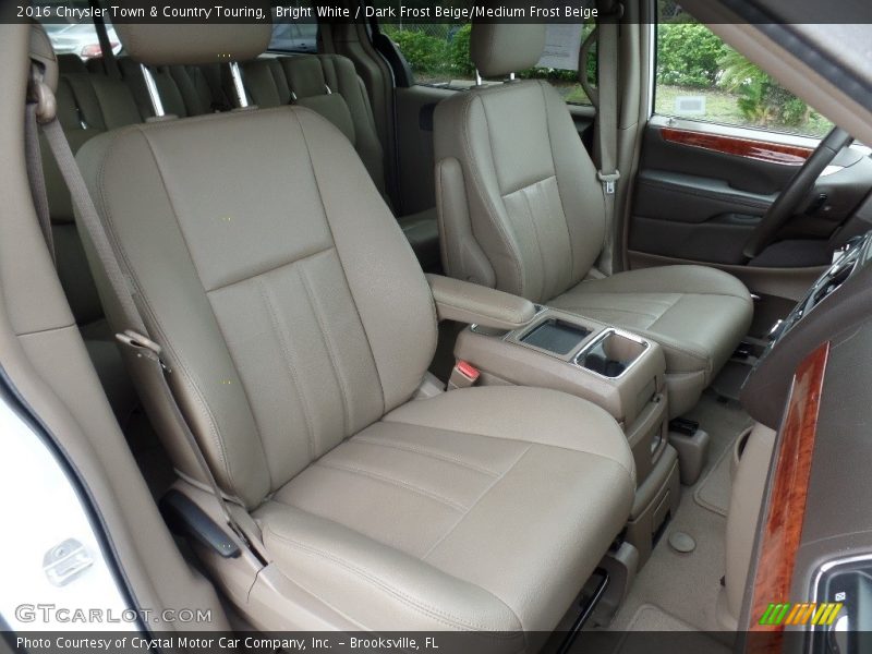 Bright White / Dark Frost Beige/Medium Frost Beige 2016 Chrysler Town & Country Touring