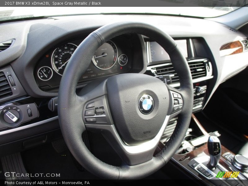 Space Gray Metallic / Black 2017 BMW X3 xDrive28i