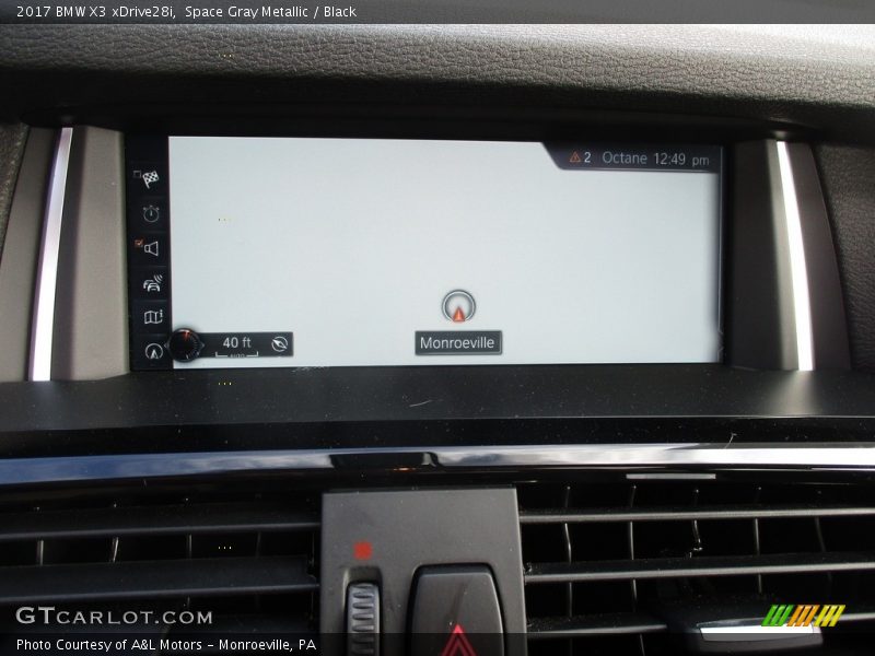 Space Gray Metallic / Black 2017 BMW X3 xDrive28i