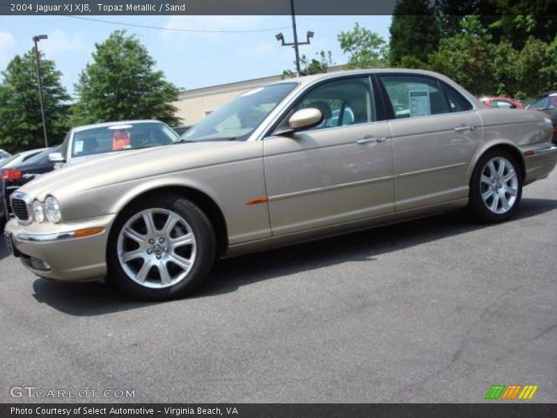 Topaz Metallic / Sand 2004 Jaguar XJ XJ8