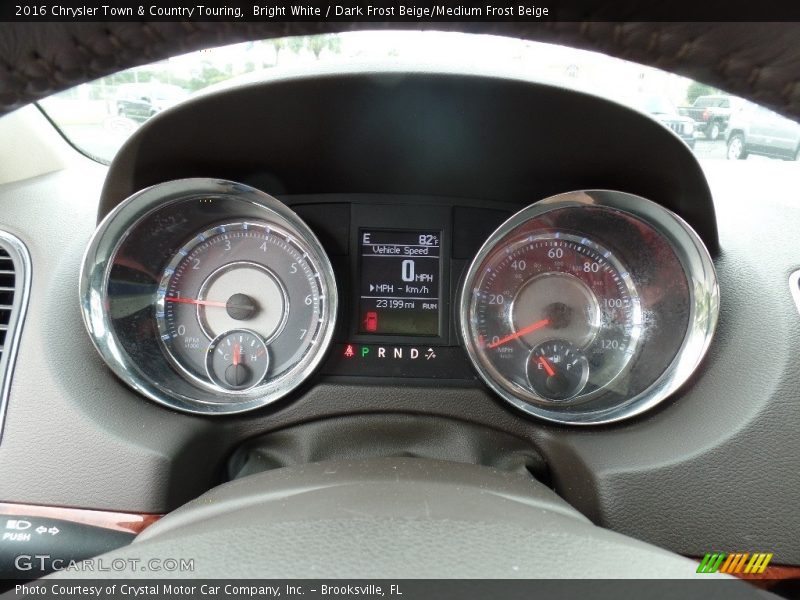Bright White / Dark Frost Beige/Medium Frost Beige 2016 Chrysler Town & Country Touring