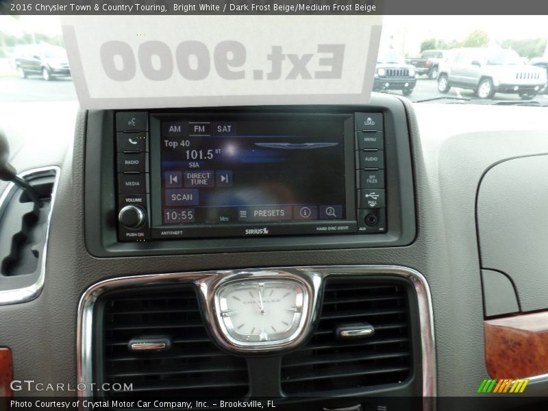 Bright White / Dark Frost Beige/Medium Frost Beige 2016 Chrysler Town & Country Touring