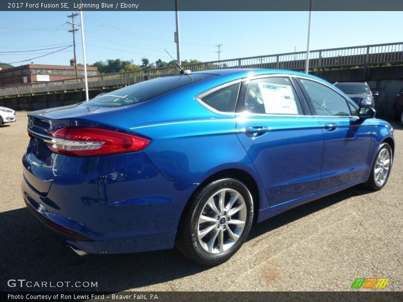 Lightning Blue / Ebony 2017 Ford Fusion SE