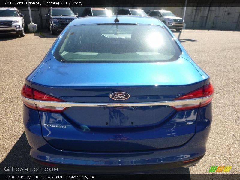 Lightning Blue / Ebony 2017 Ford Fusion SE