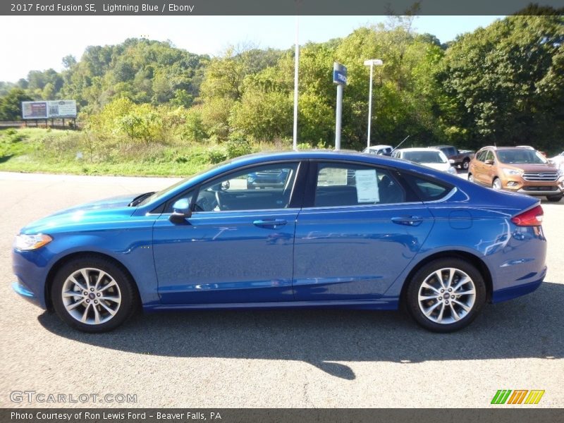 Lightning Blue / Ebony 2017 Ford Fusion SE