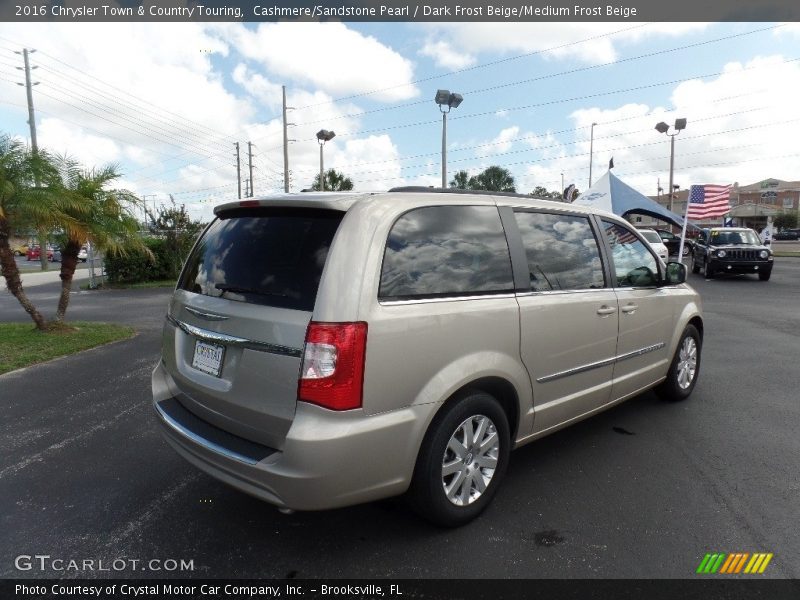 Cashmere/Sandstone Pearl / Dark Frost Beige/Medium Frost Beige 2016 Chrysler Town & Country Touring