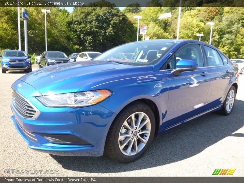 Lightning Blue / Ebony 2017 Ford Fusion SE