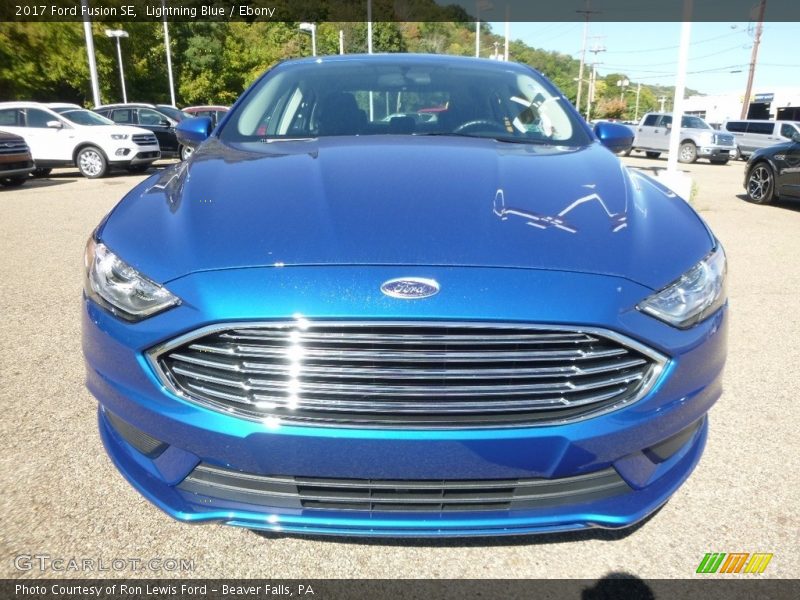 Lightning Blue / Ebony 2017 Ford Fusion SE