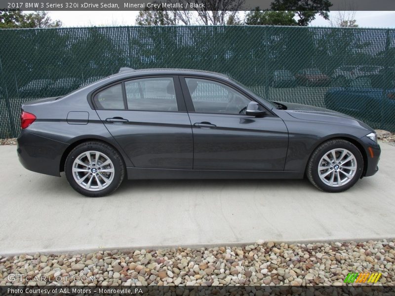 Mineral Grey Metallic / Black 2017 BMW 3 Series 320i xDrive Sedan