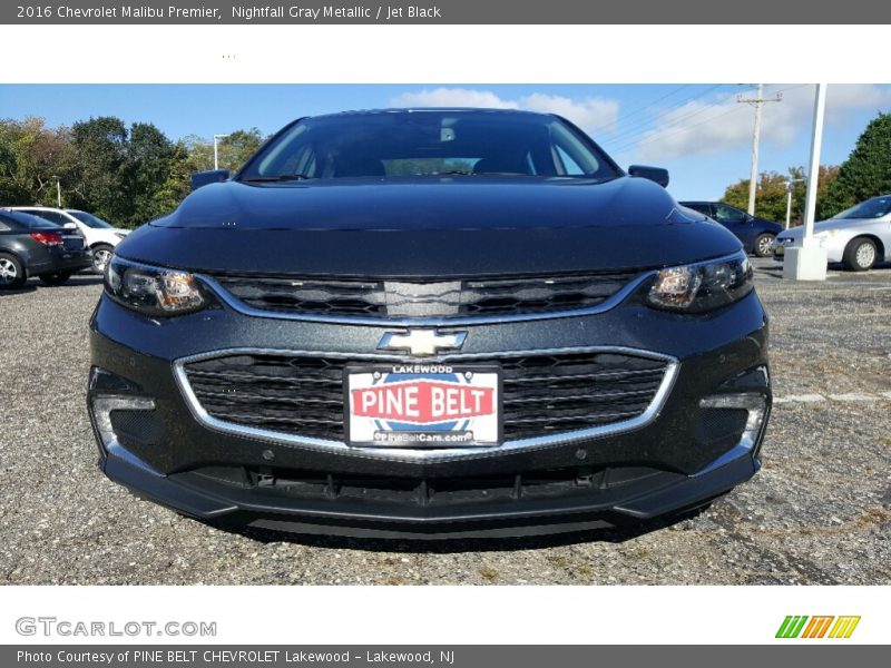 Nightfall Gray Metallic / Jet Black 2016 Chevrolet Malibu Premier