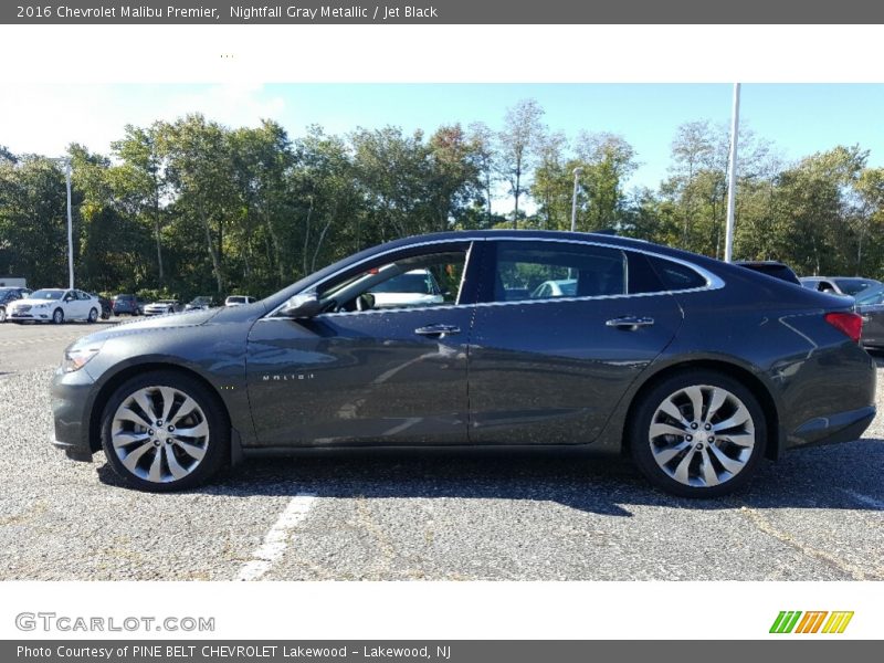 Nightfall Gray Metallic / Jet Black 2016 Chevrolet Malibu Premier