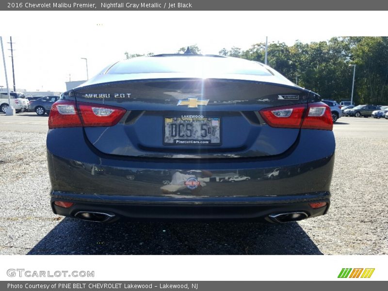 Nightfall Gray Metallic / Jet Black 2016 Chevrolet Malibu Premier