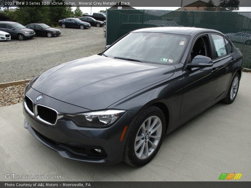 Mineral Grey Metallic / Black 2017 BMW 3 Series 320i xDrive Sedan