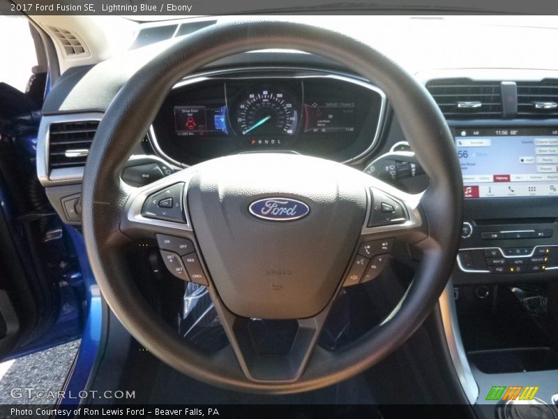 Lightning Blue / Ebony 2017 Ford Fusion SE