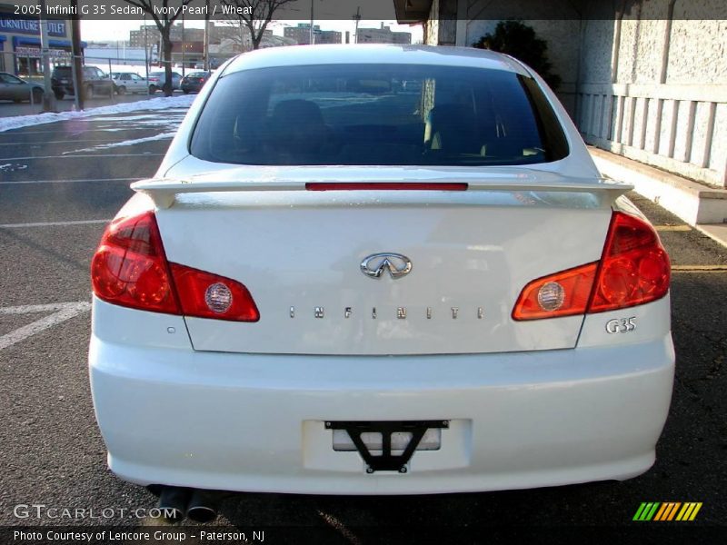 Ivory Pearl / Wheat 2005 Infiniti G 35 Sedan