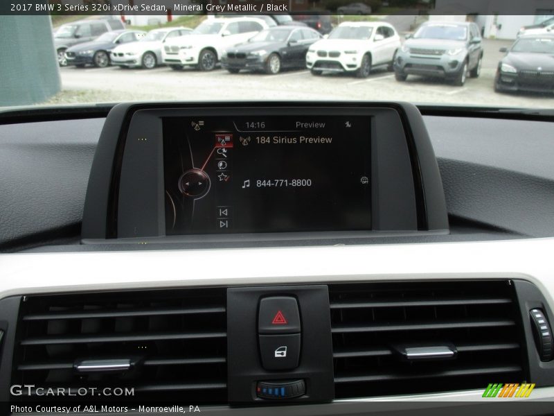 Mineral Grey Metallic / Black 2017 BMW 3 Series 320i xDrive Sedan
