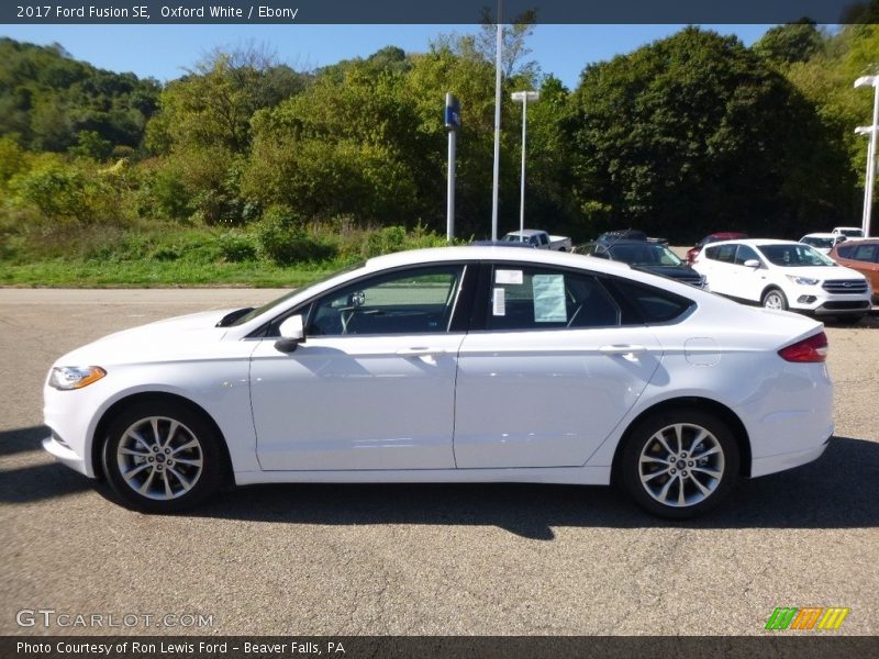 Oxford White / Ebony 2017 Ford Fusion SE
