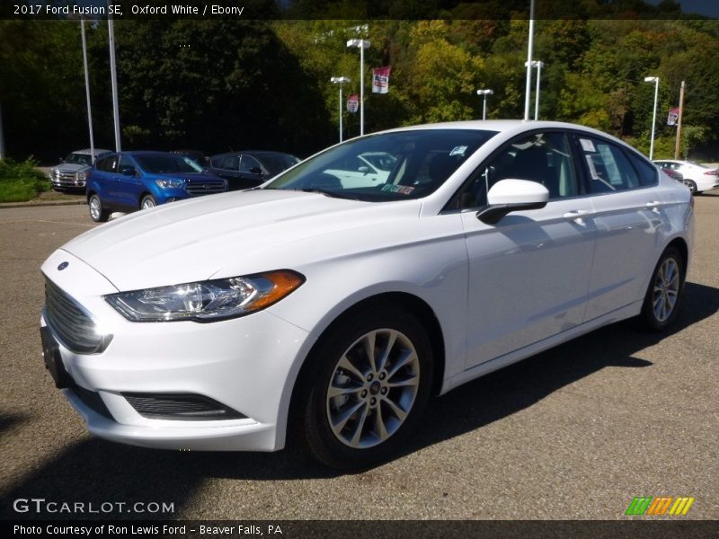Oxford White / Ebony 2017 Ford Fusion SE