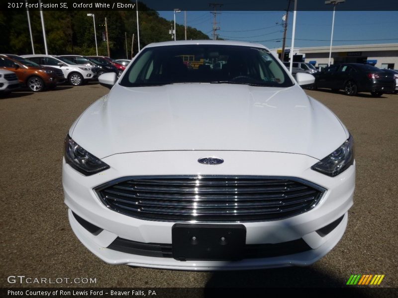 Oxford White / Ebony 2017 Ford Fusion SE