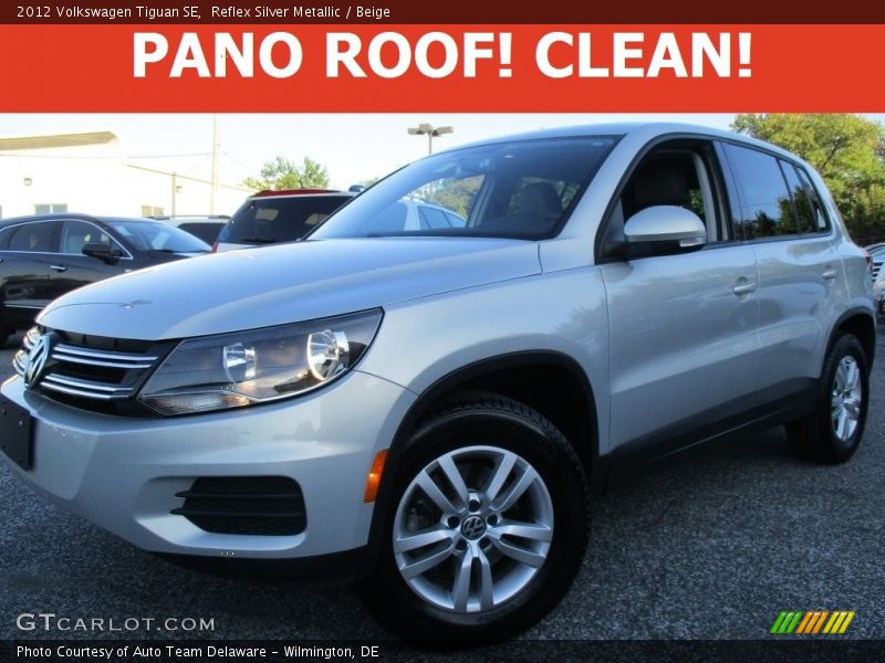 Reflex Silver Metallic / Beige 2012 Volkswagen Tiguan SE