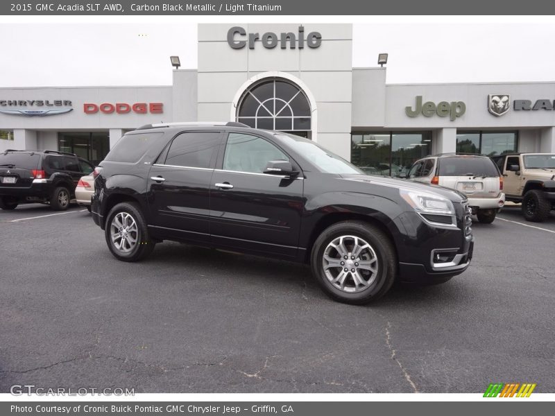 Carbon Black Metallic / Light Titanium 2015 GMC Acadia SLT AWD