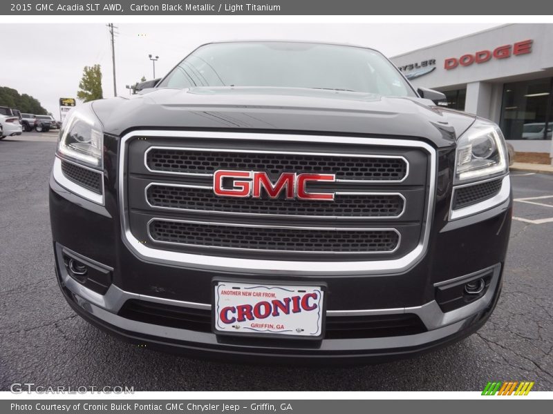Carbon Black Metallic / Light Titanium 2015 GMC Acadia SLT AWD