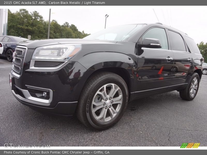 Carbon Black Metallic / Light Titanium 2015 GMC Acadia SLT AWD