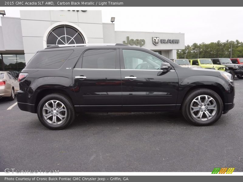 Carbon Black Metallic / Light Titanium 2015 GMC Acadia SLT AWD