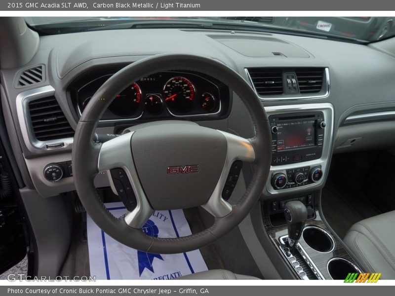 Carbon Black Metallic / Light Titanium 2015 GMC Acadia SLT AWD