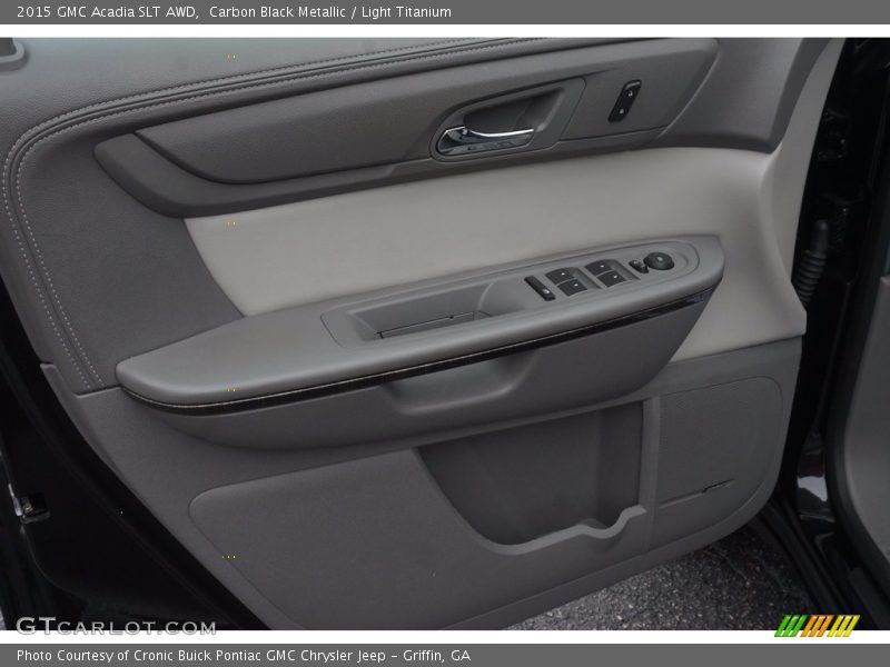 Carbon Black Metallic / Light Titanium 2015 GMC Acadia SLT AWD